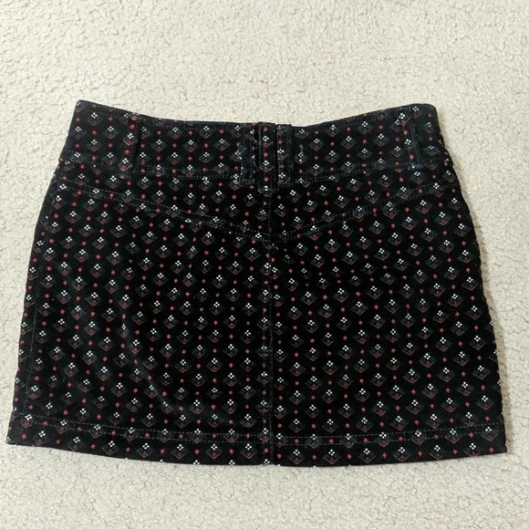 We The Free Joanie Print Corduroy Mini Skirt, Color Black/Multicolor Sz Multiple - Picture 3 of 10